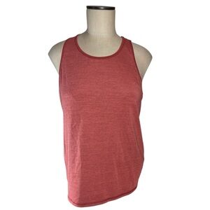 Title Nine Heather Orange Keyhole Racerback Tank Sz S EUC Athletic Athleisure